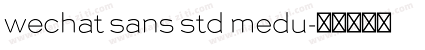 wechat sans std medu字体转换